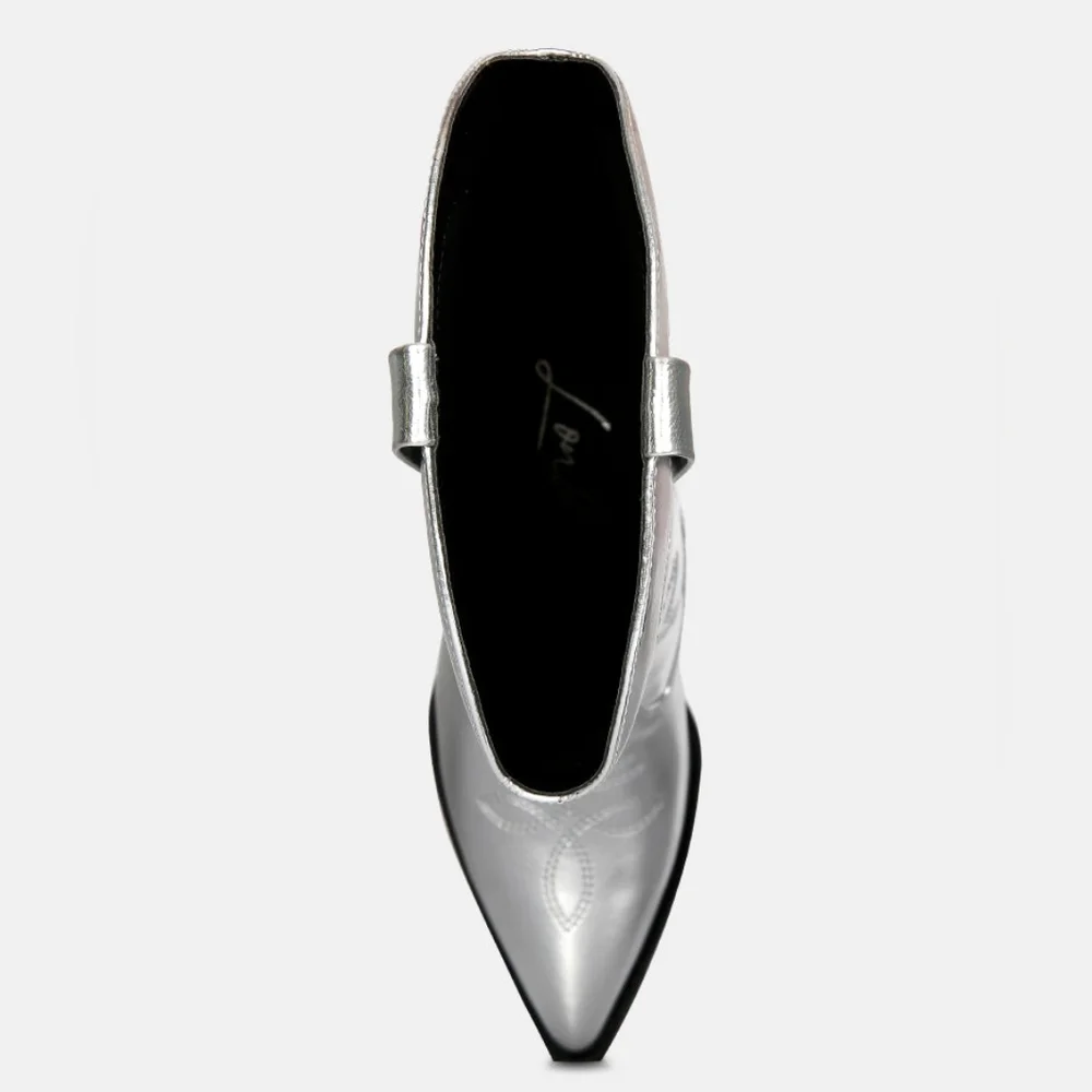 London Rag Silver Ponsies Boots - Picture 3 of 6